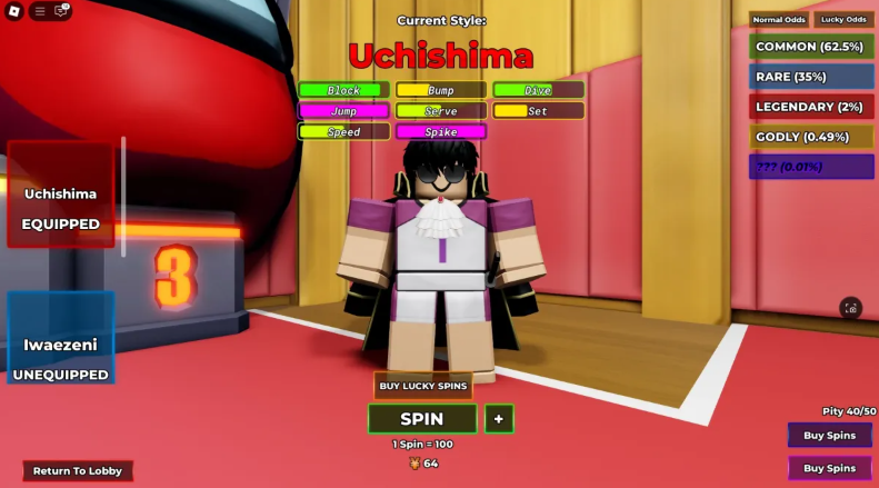 An image of a character from Volleyball Legends, highlighting unique abilities and playstyles.